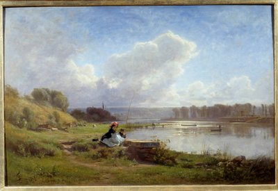 Die Ufer der Seine in Meudon im Jahr 1861 von Francois Louis Francais