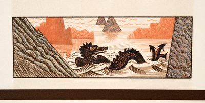 Grafische Illustration aus Prométhée Enchaîné von Aeschylus, veröffentlicht 1941 von Francois Louis Schmied