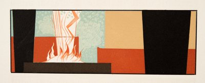 Grafische Illustration aus Prométhée Enchaîné von Aischylos, veröffentlicht 1941 von Francois Louis Schmied