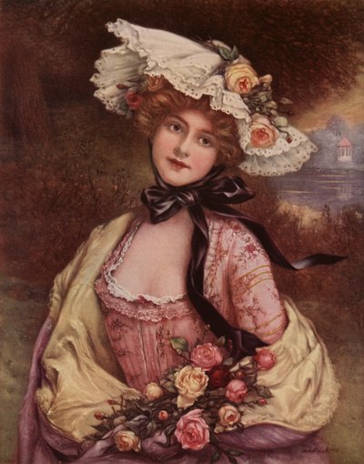 Ihre Lippen mit allen Rosenfarben von Francois Martin Kavel