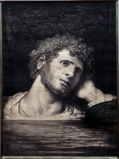 Tafel, die den Roman „Die Arbeiter des Meeres“ von Victor Hugo illustriert: Zeichnung von François Nicolas Chifflart, 1882 von Francois Nicolas Chifflart