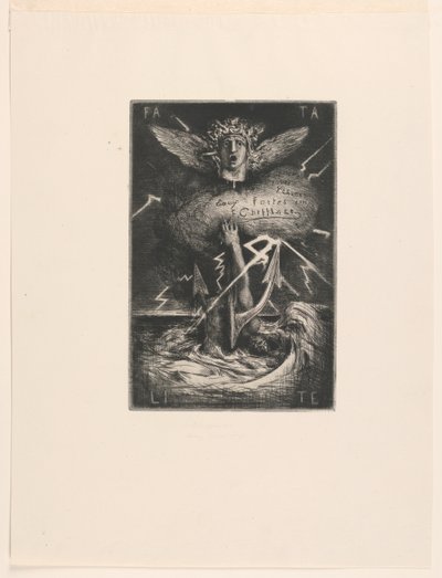 Titelseite für "Douze eaux-fortes" von Francois Nicolas Chifflart