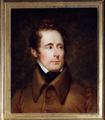 Porträt von Alphonse de Lamartine (1791-1869), französischer Schriftsteller und Politiker. Gemälde von François Gérard (1770-1837) von Baron François Pascal Simon Gérard
