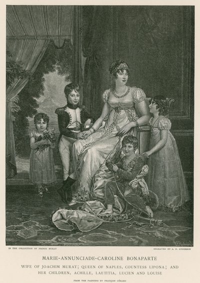 Marie-Annunciade-Caroline Bonaparte von Francois Pascal Simon Gerard