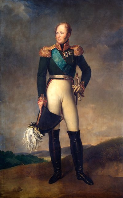 Porträt von Zar Alexander I. von Russland, 1817 von Francois Pascal Simon Gerard