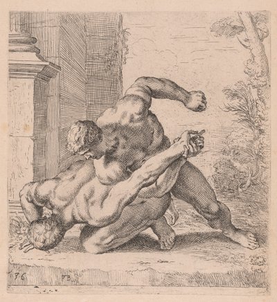 Die Medici-Ringer, Seitenansicht, nach links gedreht [Tafel 36] von Francois Perrier