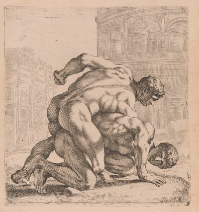Die Medici-Ringer, Seitenansicht, nach rechts gedreht [Tafel 35] von Francois Perrier