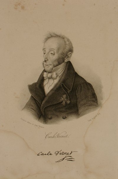 Antoine Charles Horace Vernet, bekannt als Carle Vernet (1758-1836) von Francois Seraphin Delpech