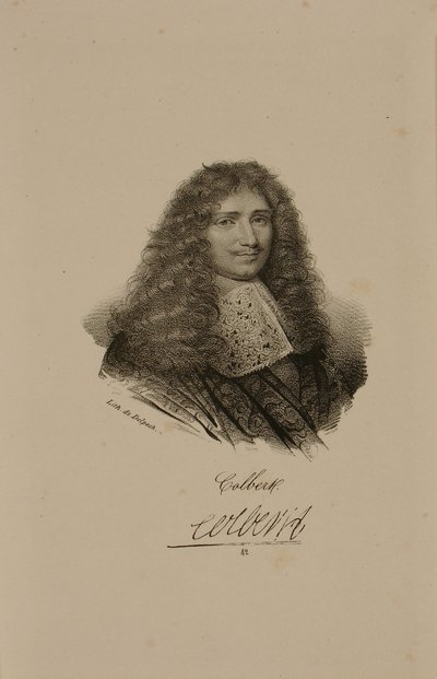 Porträt von Jean Baptiste Colbert (1619-83) von Francois Seraphin Delpech