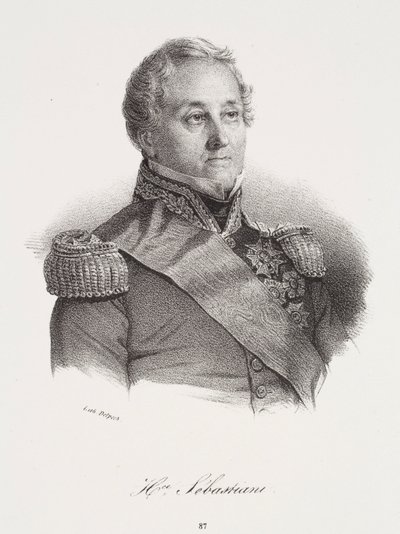 Porträt von Horace Sébastiani von Francois Seraphin Delpech