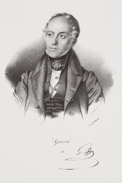 Porträt des Politikers François Pierre Guillaume Guizot von Francois Seraphin Delpech
