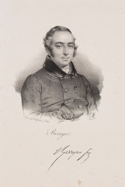 Porträt des Politikers Pierre-Antoine Berryer von Francois Seraphin Delpech