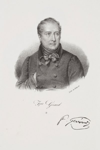 Porträt des Malers François Gérard von Francois Seraphin Delpech