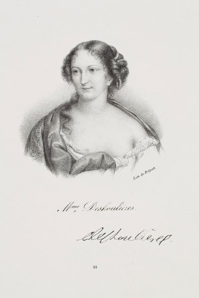 Porträt der Schriftstellerin Antoinette Des Houlières von Francois Seraphin Delpech