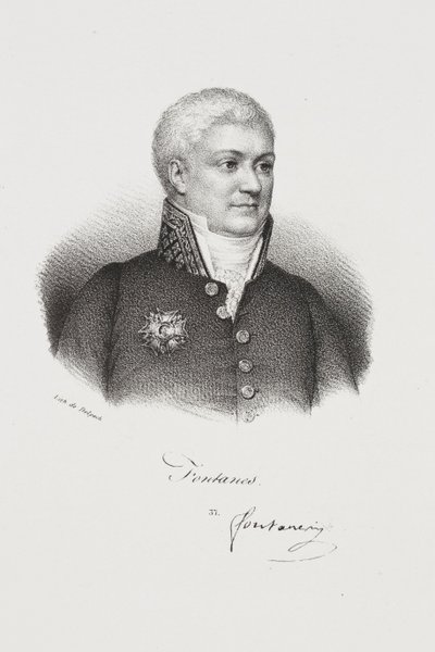 Porträt des Schriftstellers Louis Jean-Pierre, Marquis de Fontanes von Francois Seraphin Delpech
