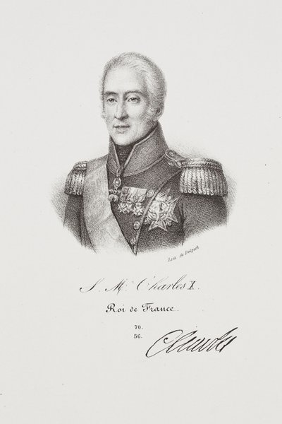Porträt von König Charles X von Francois Seraphin Delpech