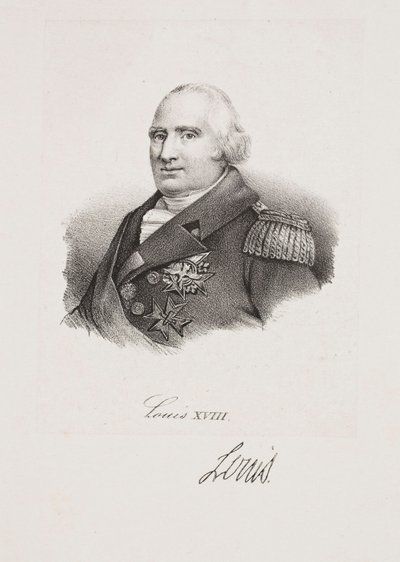 Porträt von König Ludwig XVIII von Francois Seraphin Delpech