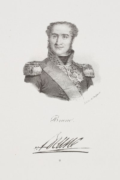 Porträt von Marschall Guillaume Brune von Francois Seraphin Delpech