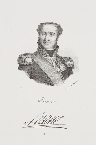 Porträt von Marschall Guillaume Brune von Francois Seraphin Delpech