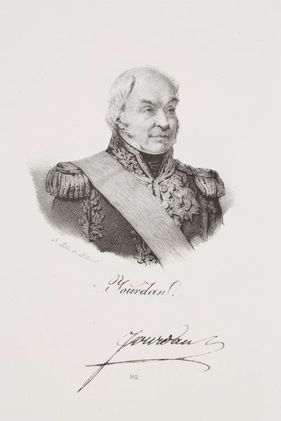 Porträt von Marschall Jean-Baptiste Jourdan von Francois Seraphin Delpech