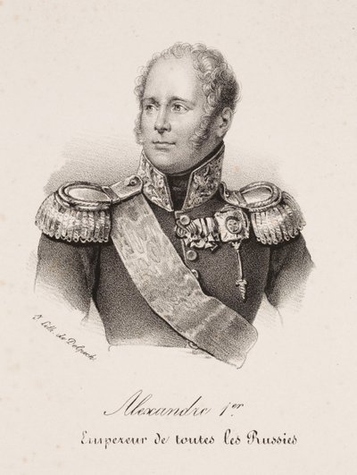 Porträt von Zar Alexander I. von Russland von Francois Seraphin Delpech