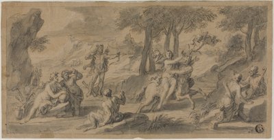 Die Flucht des Zentauren Nessus mit Dejanina von Francois Verdier
