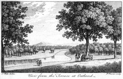 Blick von der Terrasse in Oatland, 18. Jahrhundert von Francois Vivares