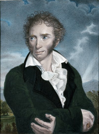 Porträt von Ugo Foscolo von Francois Xavier (after) Fabre