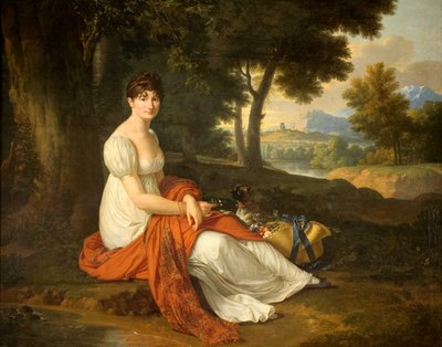 Porträt von Elżbieta Skotnicka geb. Laskiewicz (1781–1849), Ehefrau von Michał Skotnicki von Francois-Xavier Fabre