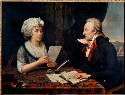 Vittorio Alfieri, italienischer Dichter und Dramatiker, mit der Gräfin von Albany von Francois Xavier Fabre