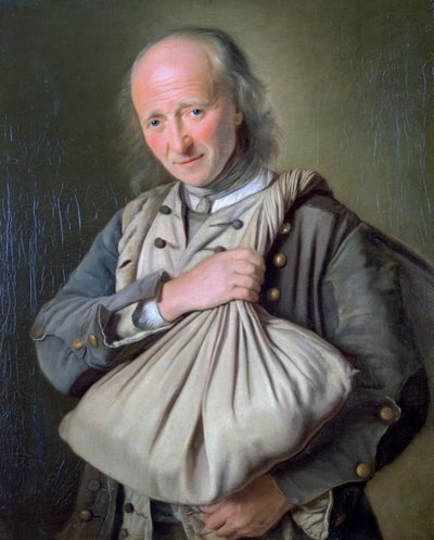 Ein Mann mit einem Doppelsack von Francoise Duparc