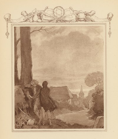 Illustration für Grays Elegie von Frank Adams