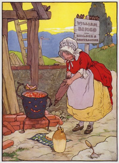 Illustration für Old Dame Trot und ihr Schwein von Frank Adams