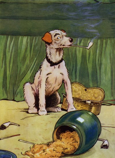 Illustration für Old Mother Hubbard von Frank Adams