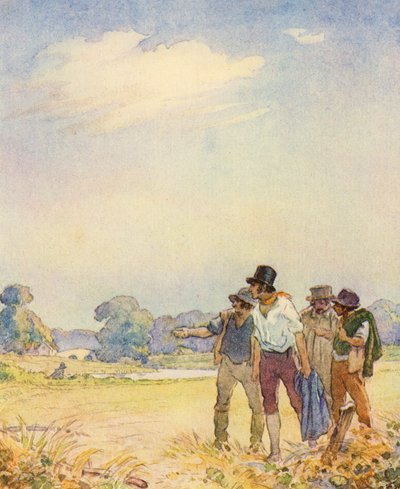 Illustration für Der Gelehrte-Zigeuner von Matthew Arnold von Frank Adams