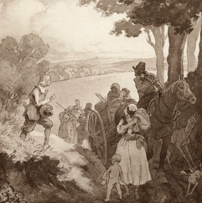 Illustration für The Scholar-Gipsy von Matthew Arnold von Frank Adams