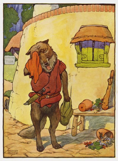 Illustration für Die drei kleinen Schweinchen von Frank Adams