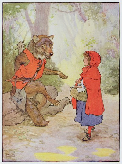 Rotkäppchen und der Wolf, Illustration aus 