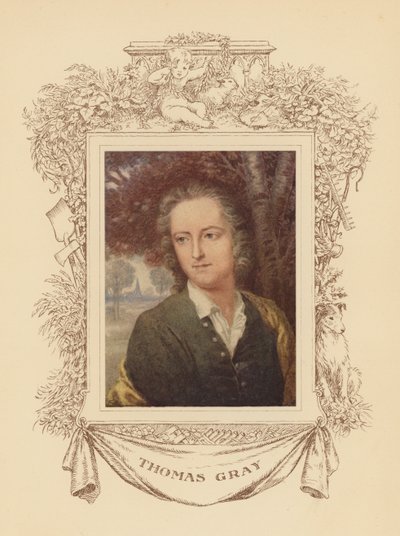Porträt des Dichters Thomas Gray von Frank Adams