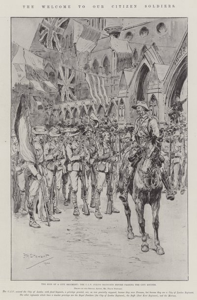 Der Empfang unserer Bürger-Soldaten von Frank Algenon Stewart