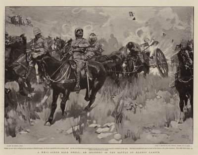 Ein gut gezielter Buren-Shell, ein Vorfall in der Schlacht von Elands Laagte von Frank Craig