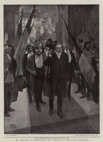 Herr Kruger in Marseille, die Ankunft im Hotel Noailles von Frank Craig