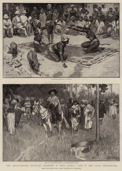 Die anglo-französische Grenzfrage in Westafrika, Leben im Hinterland von Lagos von Frank Craig