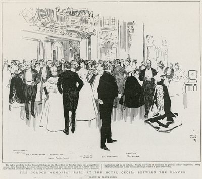 Der Gordon-Gedenkball im Hotel Cecil, zwischen den Tänzen von Frank Craig