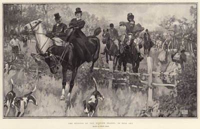 Die Eröffnung der Jagdsaison, in vollem Galopp von Frank Craig