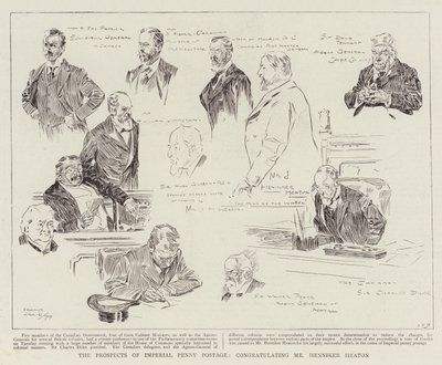 Die Aussichten auf das kaiserliche Penny-Postsystem, Gratulation an Mr. Henniker Heaton von Frank Craig