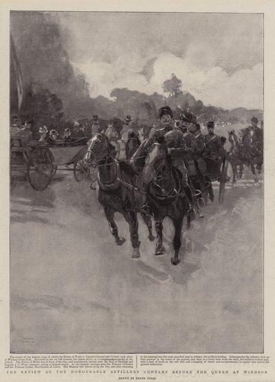 Die Überprüfung der Honourable Artillery Company vor der Königin in Windsor von Frank Craig