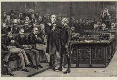 Verhaftung von Mr. Bradlaugh im House of Commons von Frank Dadd