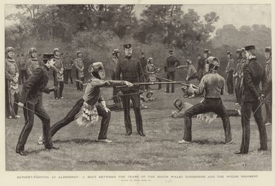 Bajonettkampf in Aldershot von Frank Dadd