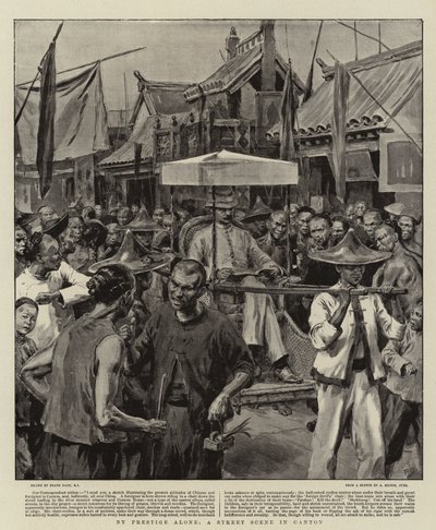 Nur durch Prestige, eine Straßenszene in Kanton von Frank Dadd